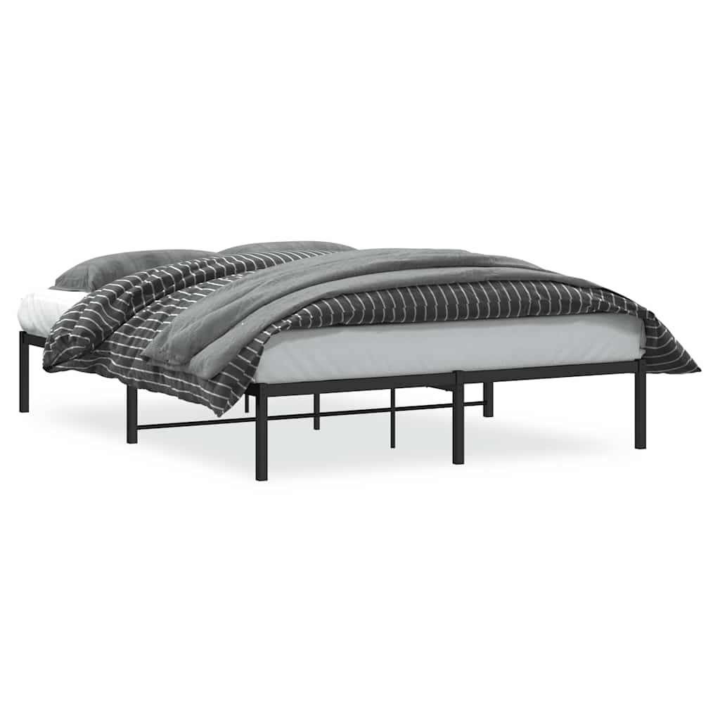 Vidaxl bedframe metaal zwart 160x200 cm