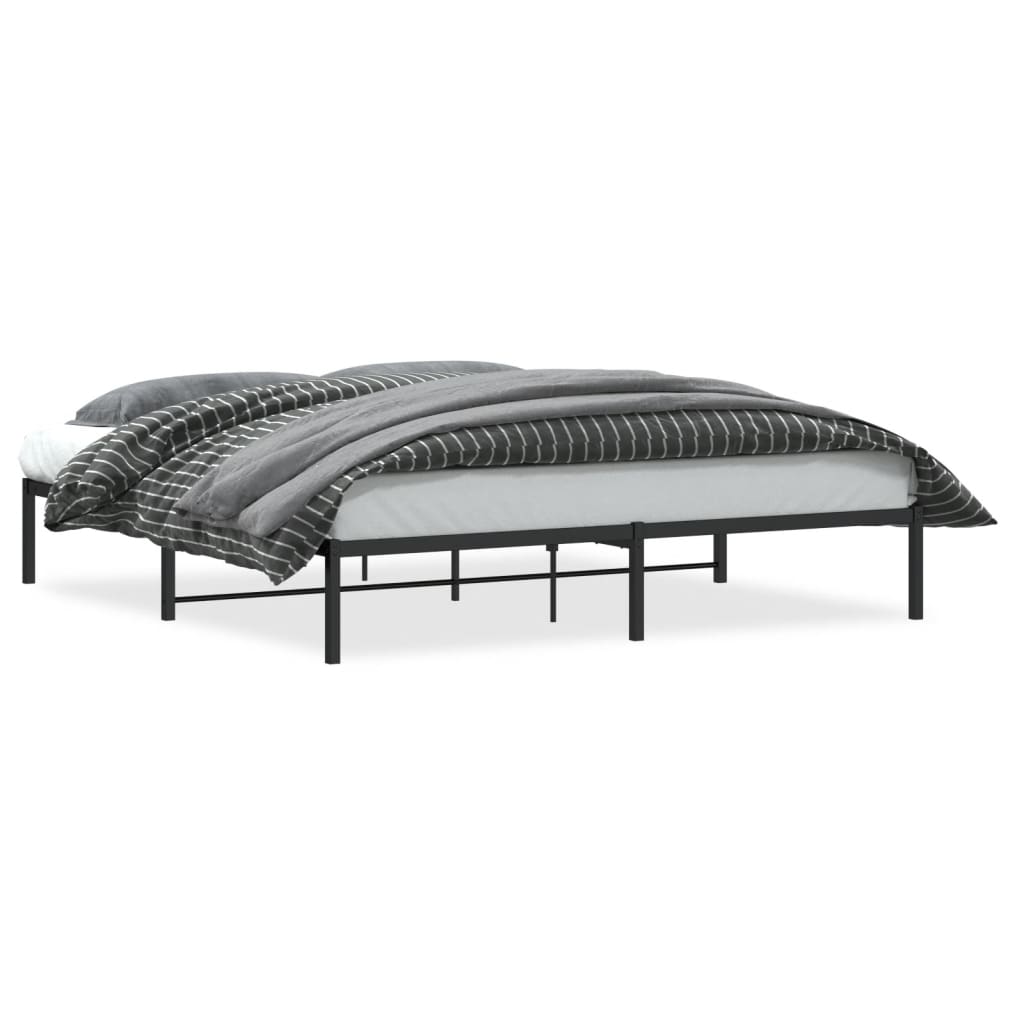 Vidaxl bedframe metaal zwart 183x213 cm