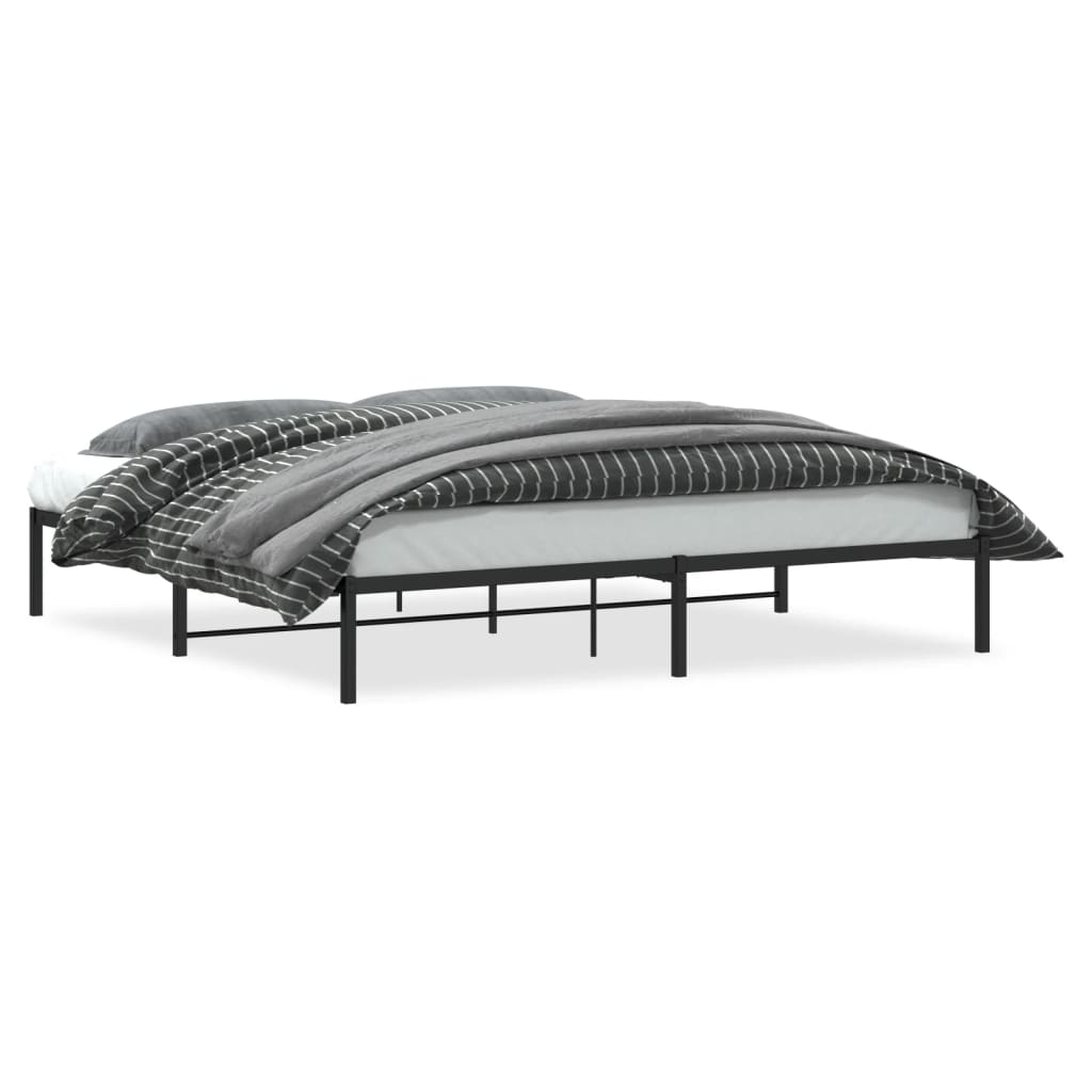 Vidaxl bedframe metaal zwart 200x200 cm