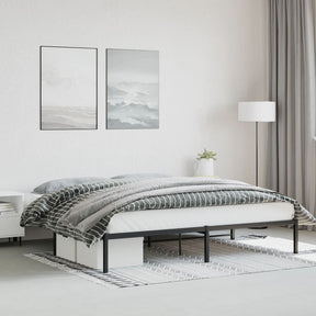 Vidaxl bedframe metaal zwart 200x200 cm