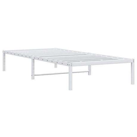Vidaxl bedframe metaal wit 90x200 cm