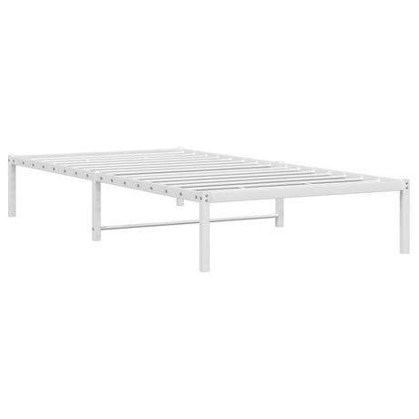 Vidaxl bedframe metaal wit 107x203 cm
