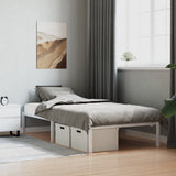 Vidaxl bedframe metaal wit 107x203 cm