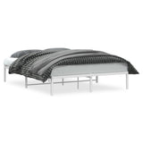 Vidaxl bedframe metaal wit 160x200 cm