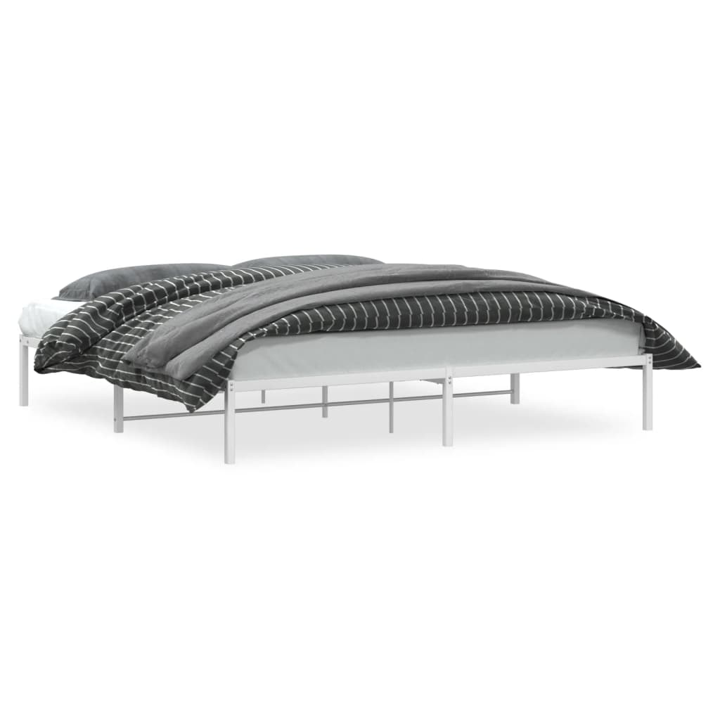Vidaxl bedframe metaal wit 200x200 cm
