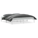 Vidaxl bedframe metaal wit 200x200 cm