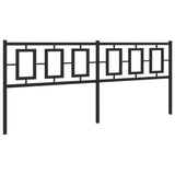Vidaxl vervangend hoofdbord 193 cm metaal zwart
