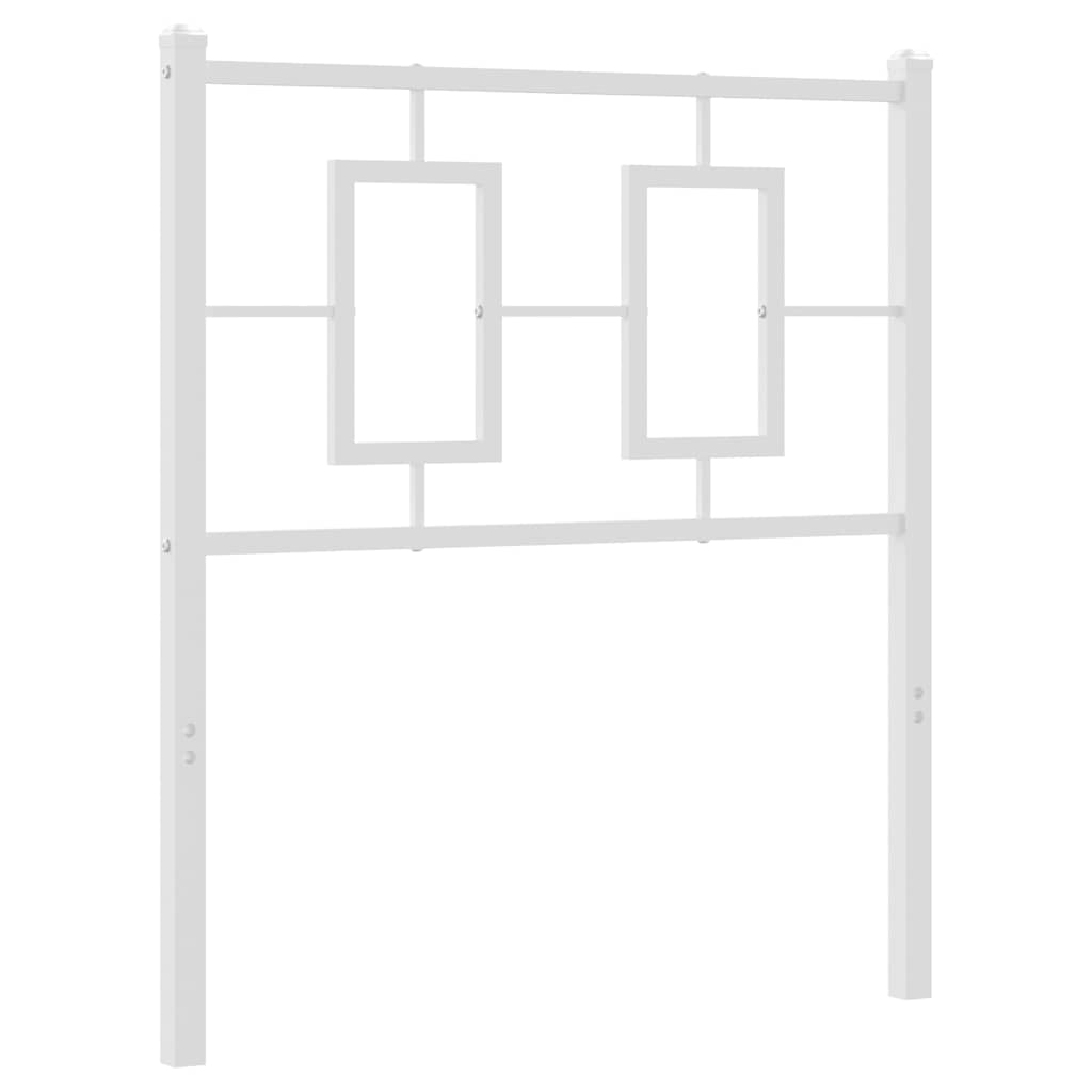 Vidaxl vervangend hoofdbord 75 cm metaal wit