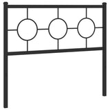 Vidaxl vervangend hoofdbord 100 cm metaal zwart