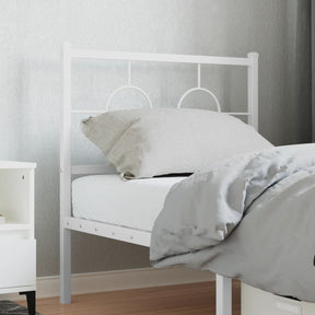 Vidaxl vervangend hoofdbord 75 cm metaal wit