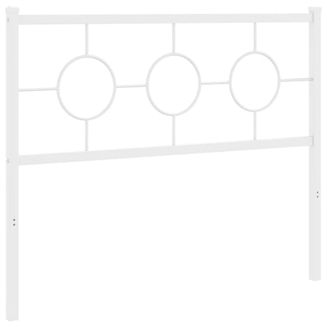 Vidaxl vervangend hoofdbord 107 cm metaal wit