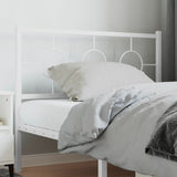 Vidaxl vervangend hoofdbord 107 cm metaal wit