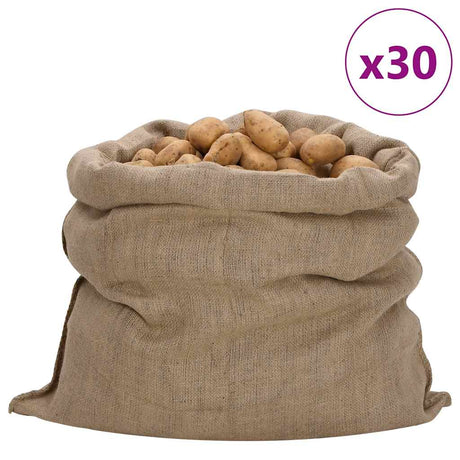 Worki jutowe VidaXL 30 sztuk 340 g m² 100x110 cm 100% juta