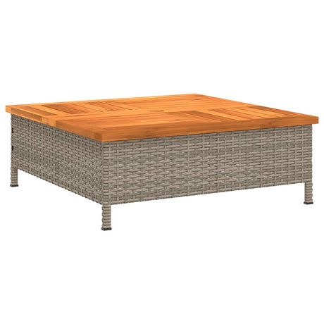Pokrowiec podstawy parasola Vidaxx 70x70x25 cm, polirattan, drewno akacjowe, szary