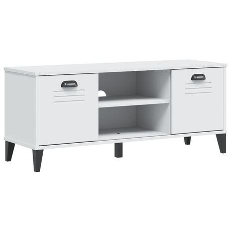 Ławka na buty Vidaxx Viken 106x35x45 cm z drewna konstrukcyjnego, biała