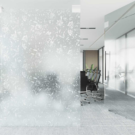 Folia okienna Vidaxx wzór kwiatowy matowa 90x500 cm PVC