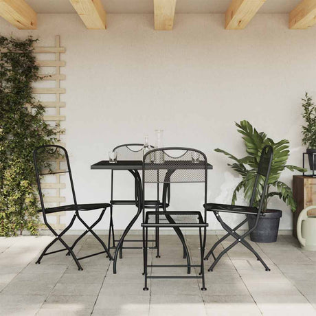 Vidaxl 5-delige tuinset metaalgaas antracietkleurig