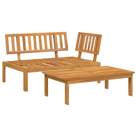 Vidaxl 2-delige loungeset pallet massief acaciahout