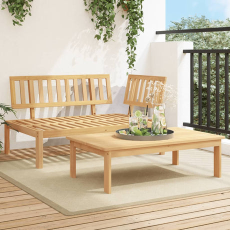 Vidaxl 2-delige loungeset pallet massief acaciahout