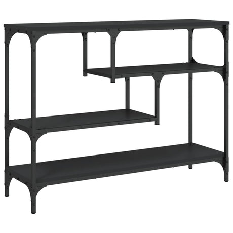 Vidaxl wandtafel 100x30x75 cm bewerkt hout zwart