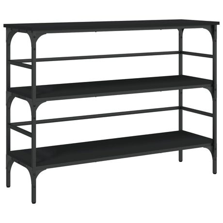 Vidaxl wandtafel 100x32x75 cm bewerkt hout zwart