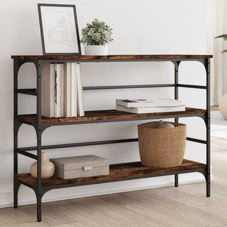 Vidaxl wandtafel 100x32x75 cm bewerkt hout gerookt eikenkleurig