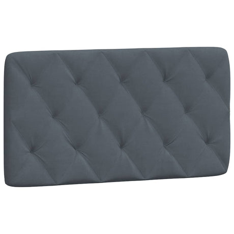 Vidaxl hoofdbordkussen donkergrijs 100 cm fluweel
