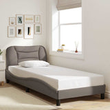 Vidaxl bedframe zonder matras hvar 90x190 cm stof taupe