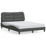 Vidaxl bedframe zonder matras hvar stof donkergrijs 140x200 cm