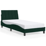 Vidaxl bedframe zonder matras hanko 80x200 cm fluweel donkergroen