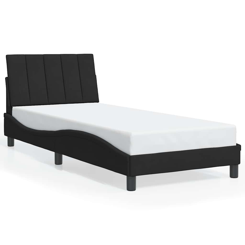 Vidaxl bedframe zonder matras hanko fluweel zwart 90x200 cm