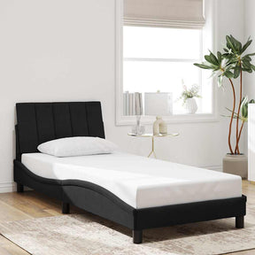 Vidaxl bedframe zonder matras hanko fluweel zwart 90x200 cm