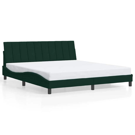 Vidaxl bedframe zonder matras hanko 180x200 cm fluweel donkergroen