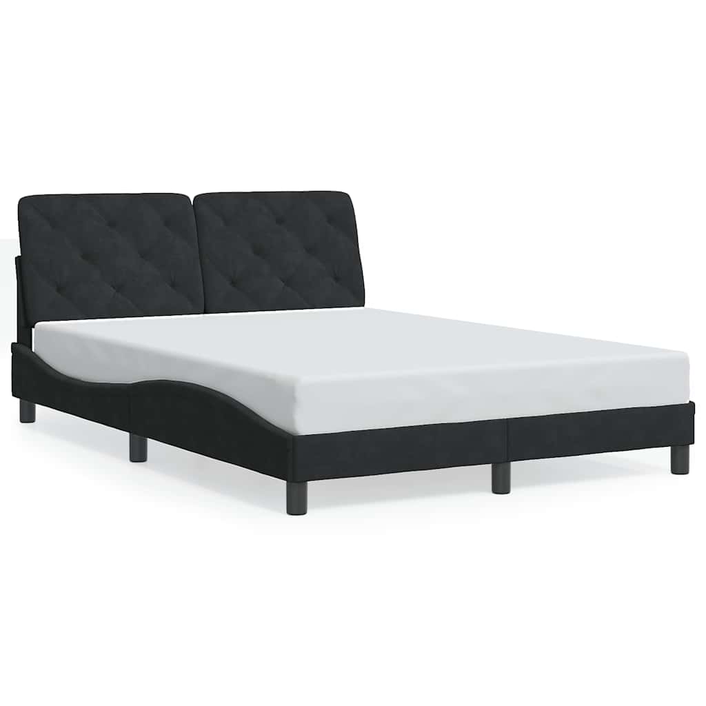 Vidaxl bedframe zonder matras 120x200 cm fluweel zwart