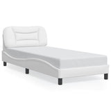 Vidaxl bedframe zonder matras hvar kunstleer wit 80x200 cm