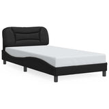 Vidaxl bedframe zonder matras hvar kunstleer zwart 100x200 cm