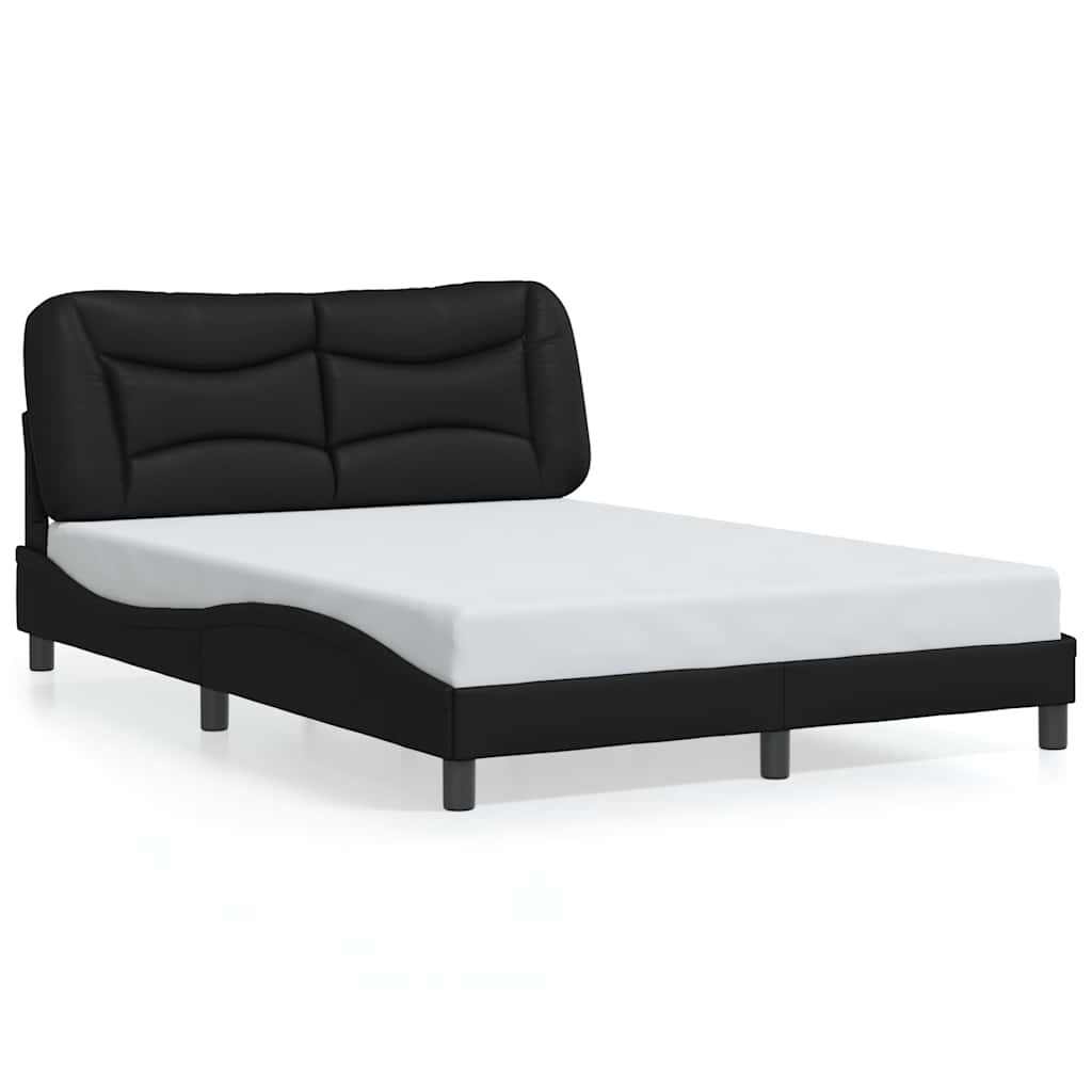Vidaxl bedframe zonder matras hvar kunstleer zwart 120x200 cm
