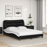 Vidaxl bedframe zonder matras hvar kunstleer zwart en wit 120x200 cm