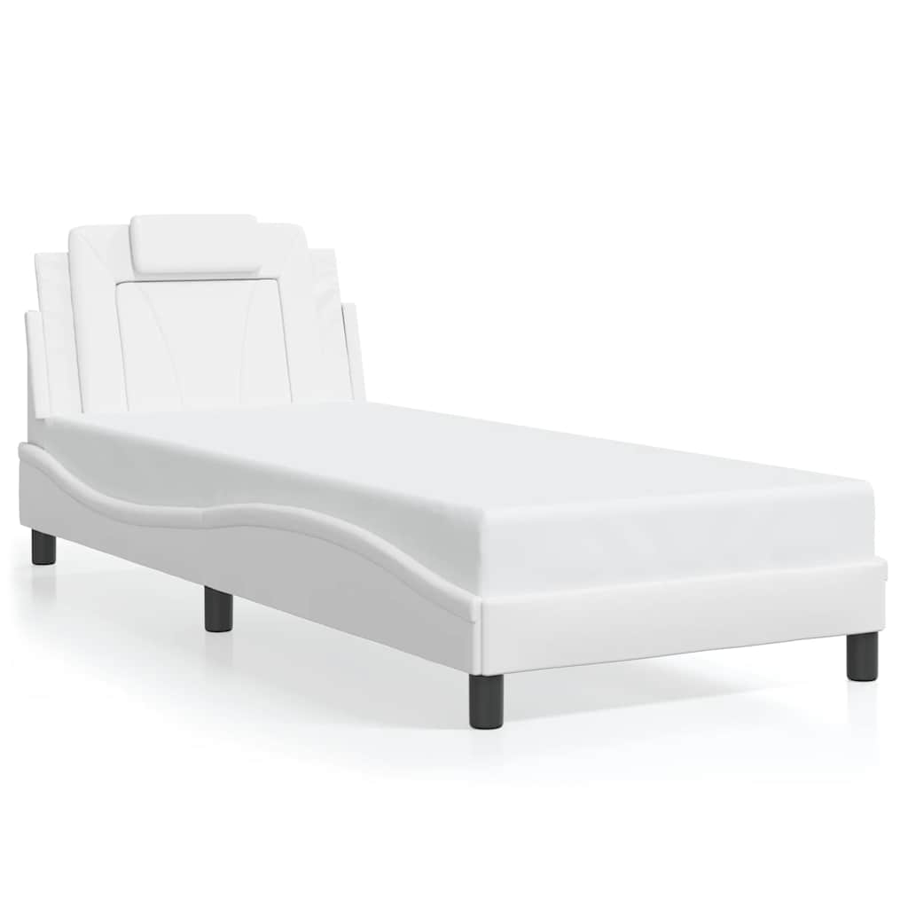 Vidaxl bedframe viana zonder matras kunstleer wit 90x200 cm