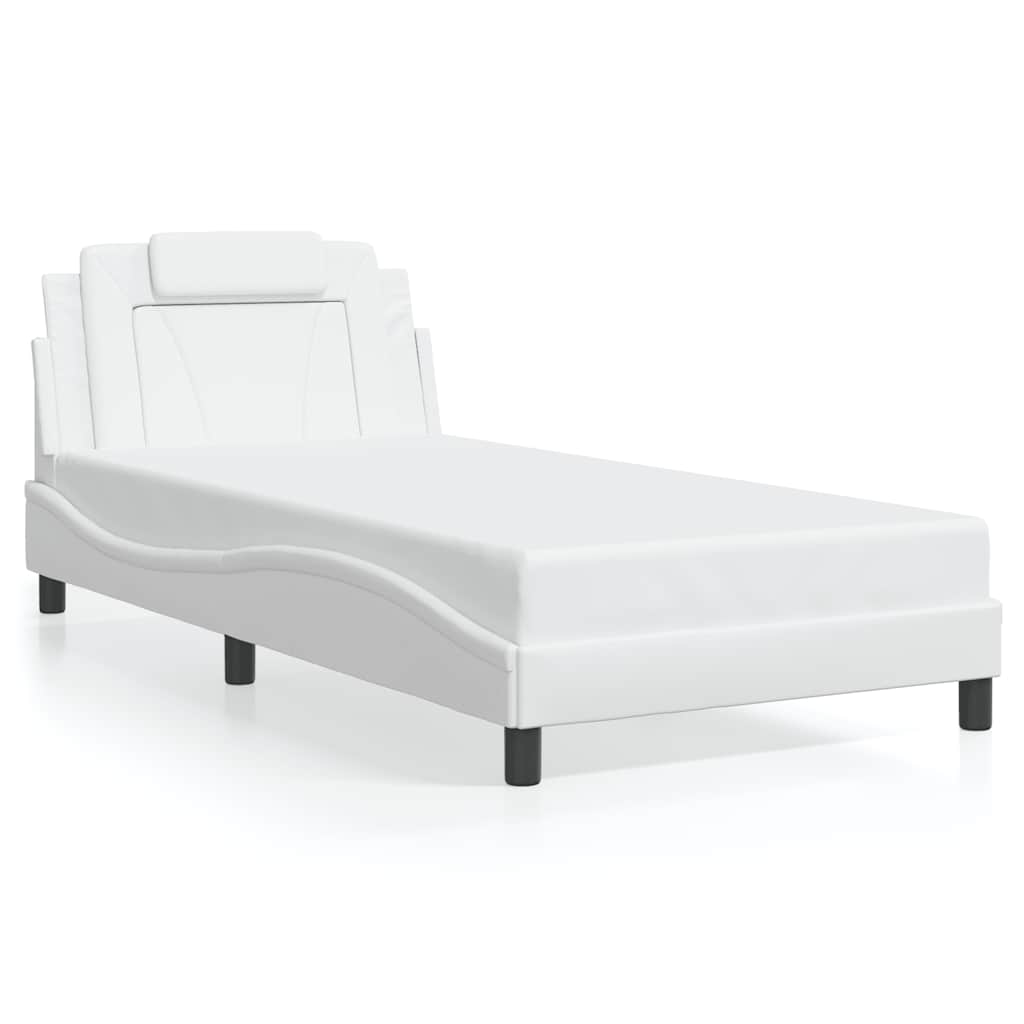 Vidaxl bedframe viana zonder matras kunstleer wit 100x200 cm