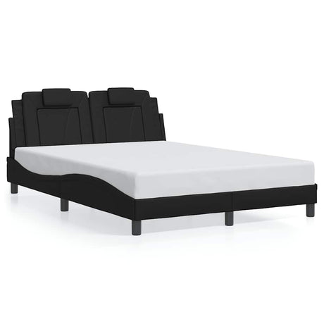Vidaxl bedframe viana zonder matras kunstleer zwart 140x190 cm