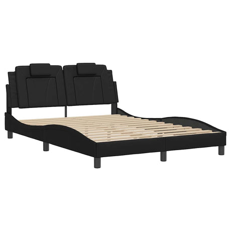 Vidaxl bedframe viana zonder matras kunstleer zwart 140x190 cm