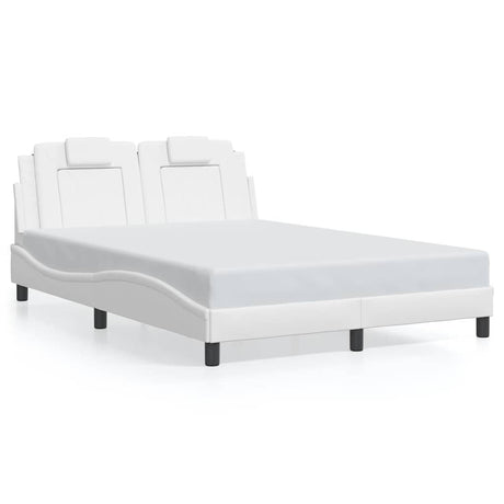 Vidaxl bedframe viana zonder matras kunstleer wit 140x190 cm