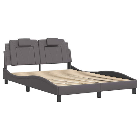 Vidaxl bedframe viana zonder matras kunstleer grijs 140x190 cm