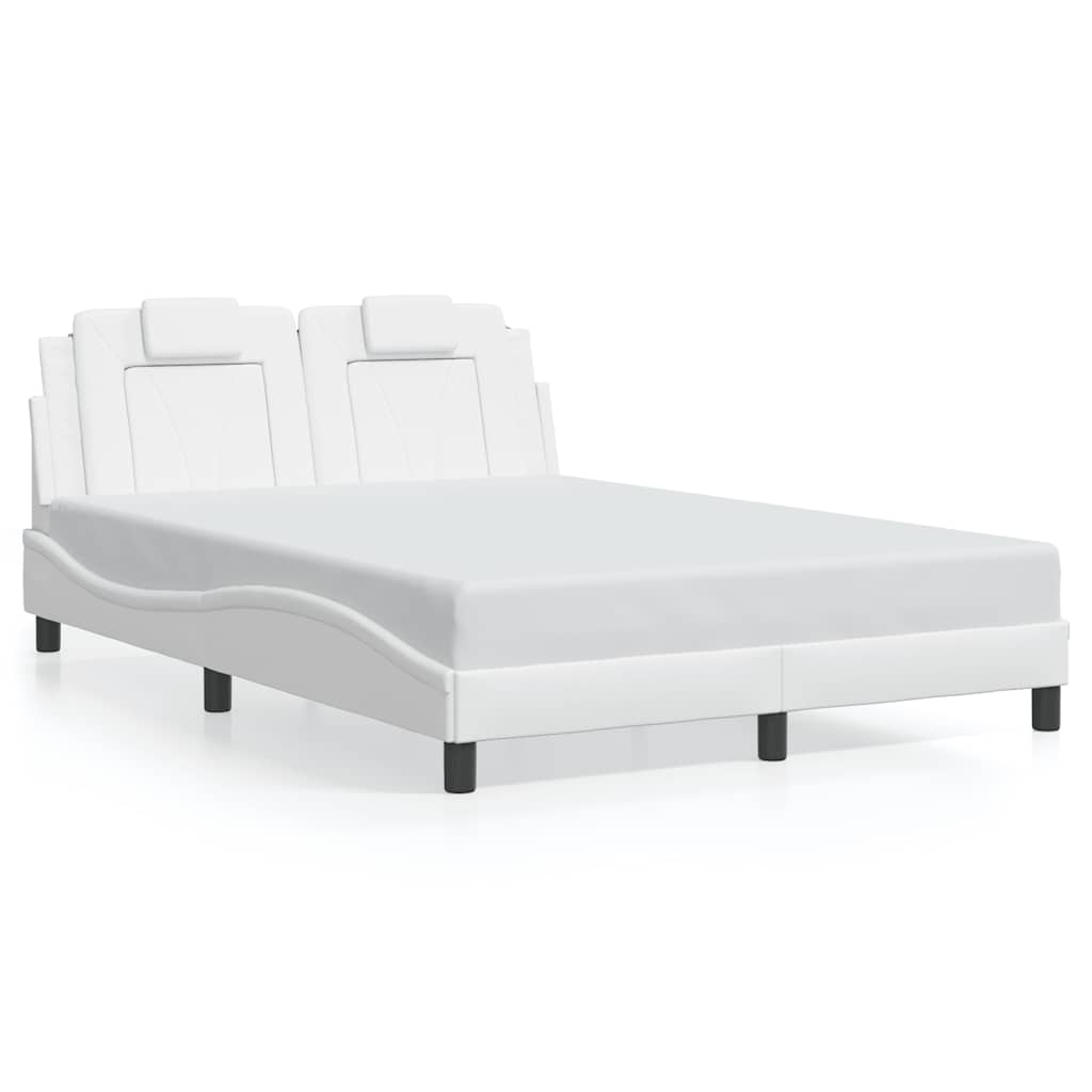 Vidaxl bedframe viana zonder matras kunstleer wit 140x200 cm