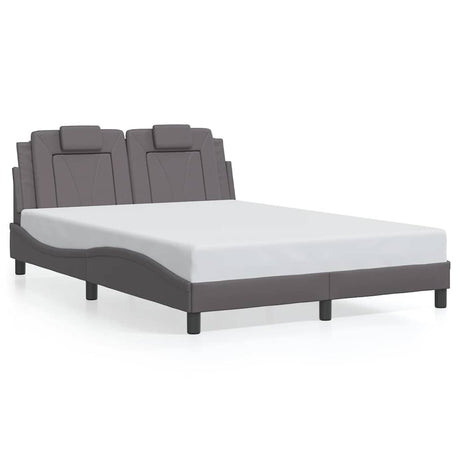 Vidaxl bedframe viana zonder matras kunstleer grijs 140x200 cm