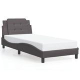 Vidaxl bedframe zonder matras zadar kunstleer grijs 80x200 cm