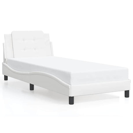 Vidaxl bedframe zonder matras zadar kunstleer wit 90x190 cm