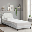 Vidaxl bedframe zonder matras zadar kunstleer wit 90x200 cm