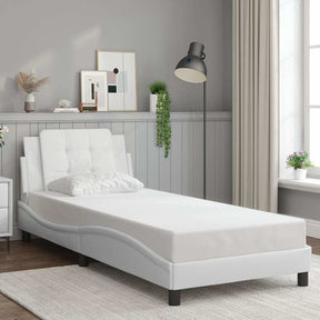 Vidaxl bedframe zonder matras zadar kunstleer wit 90x200 cm